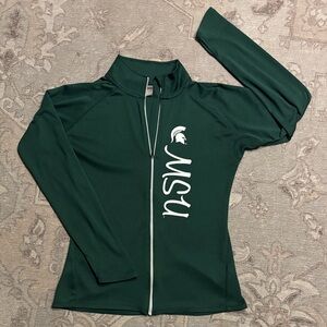 Knights Apparel Dark Green Full-Zip Team Jacket with White Logo